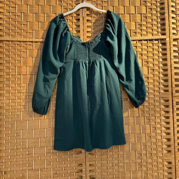 Abercrombie & Fitch Mini Emerald Green Dress Women’s Size Medium NWT - Picture 5 of 10